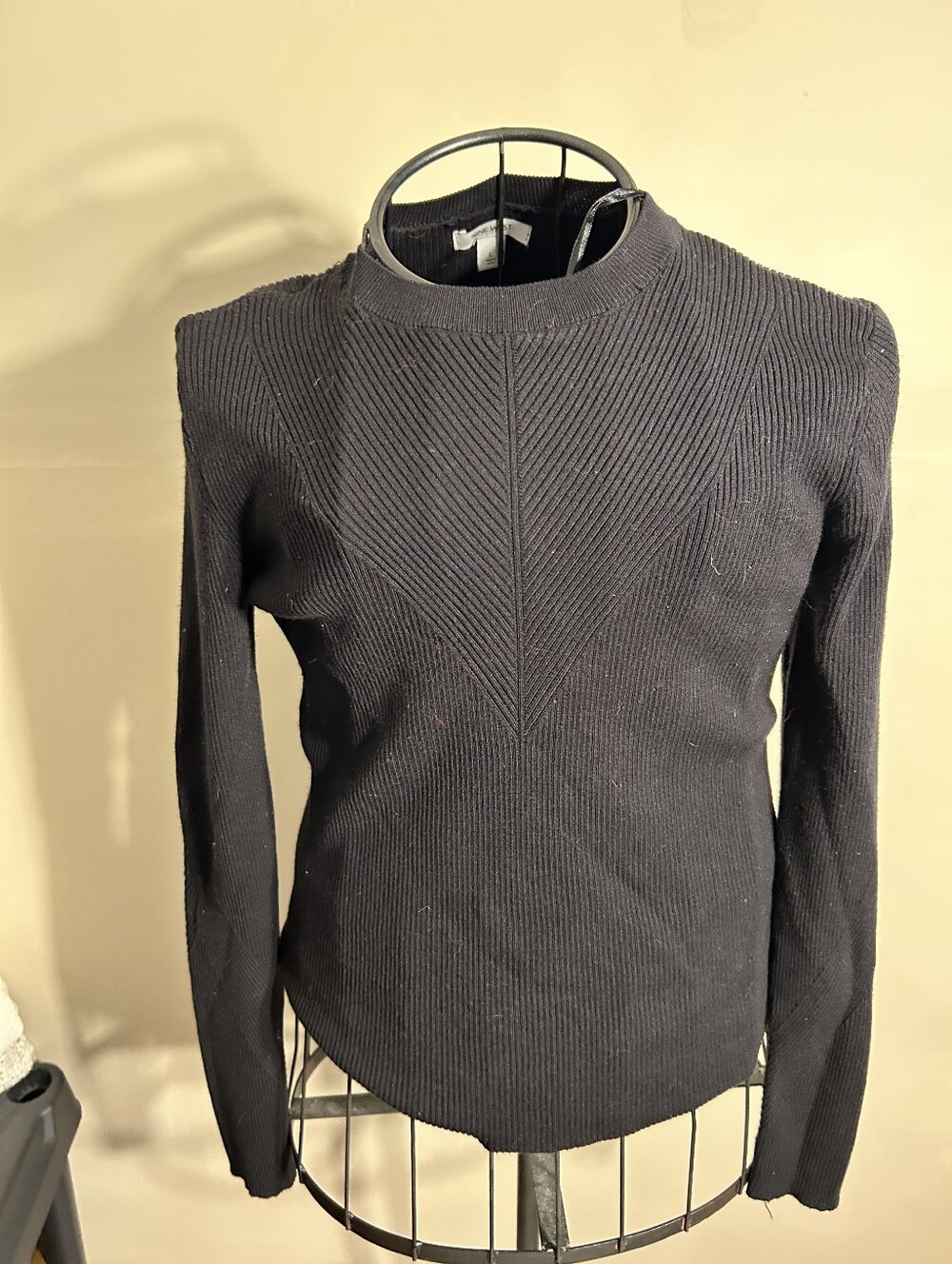 size large womens black long sleeve tee t shirt top